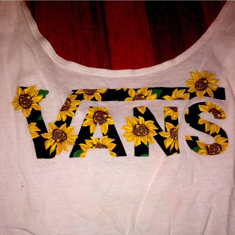 VANS sunflower logo tank top
